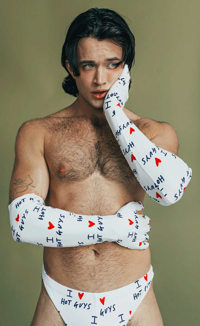 'I ❤️ HOT GUYS' Swim Gloves - Patrick Church