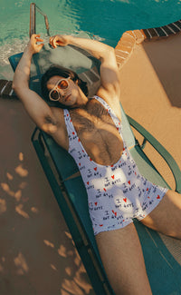 'I ❤️ HOT GUYS' Lowcut Wrestling Singlet - Patrick Church