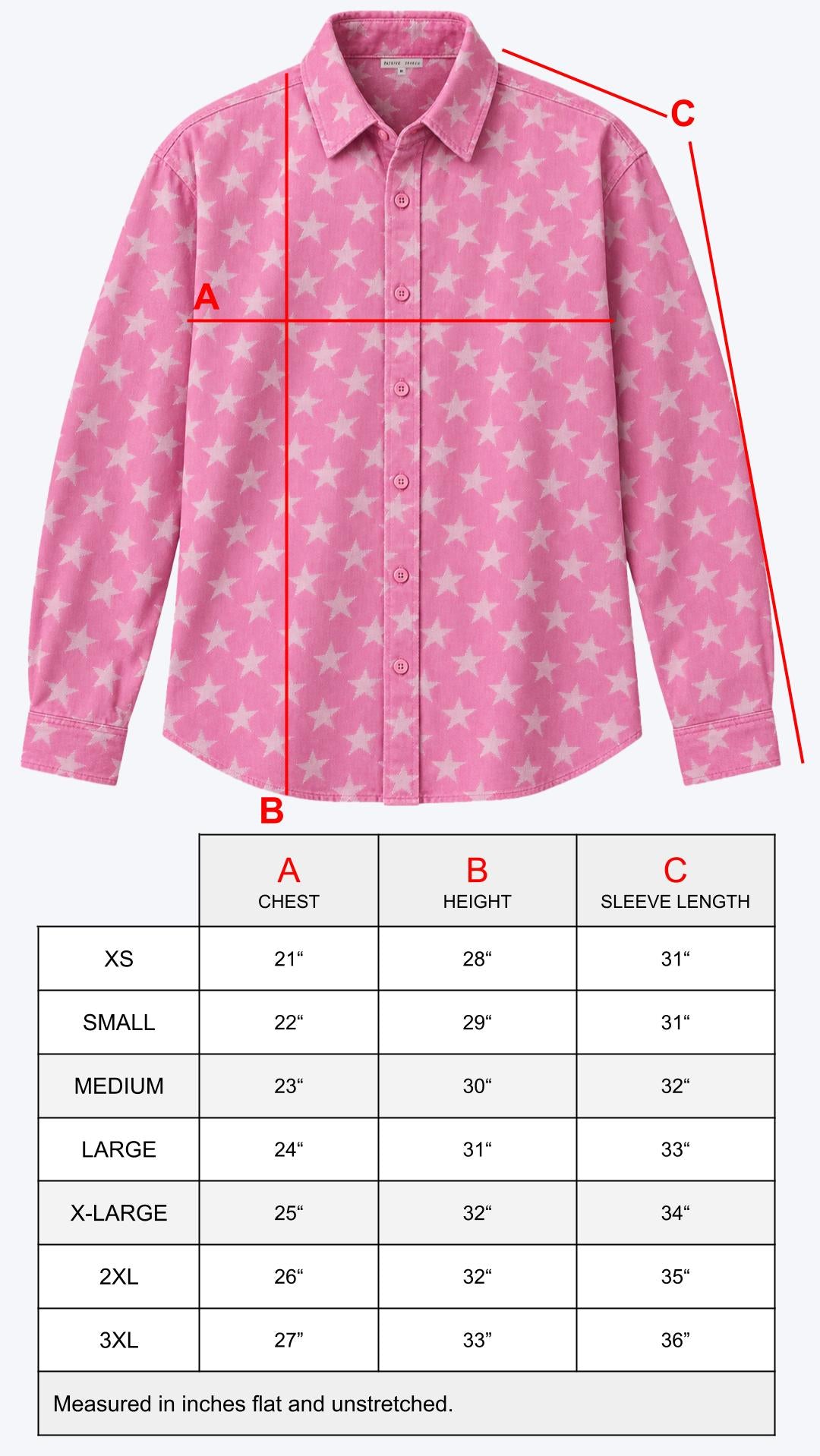 'LuckyStar' Jacquard Classic Denim Shirt