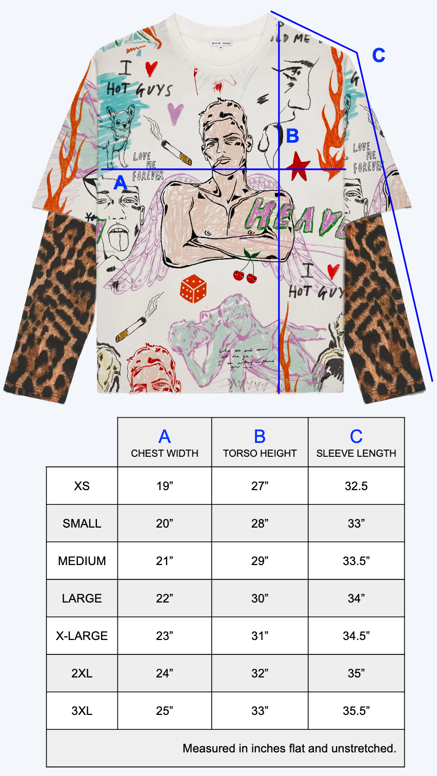 'L'AMOUR' Double Layered Long Sleeve T-Shirt