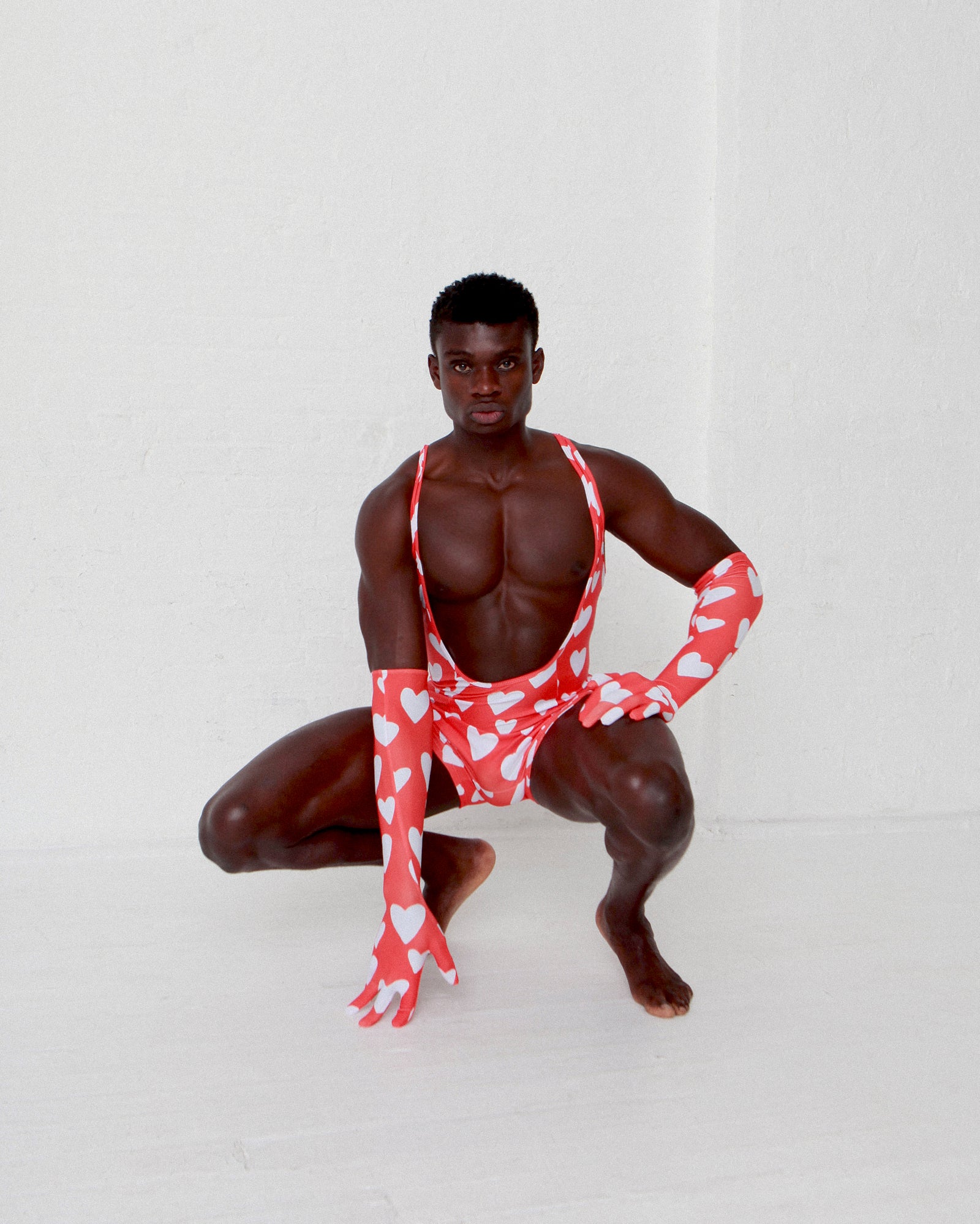 'Hearts' Lowcut Wrestling Singlet - Patrick Church