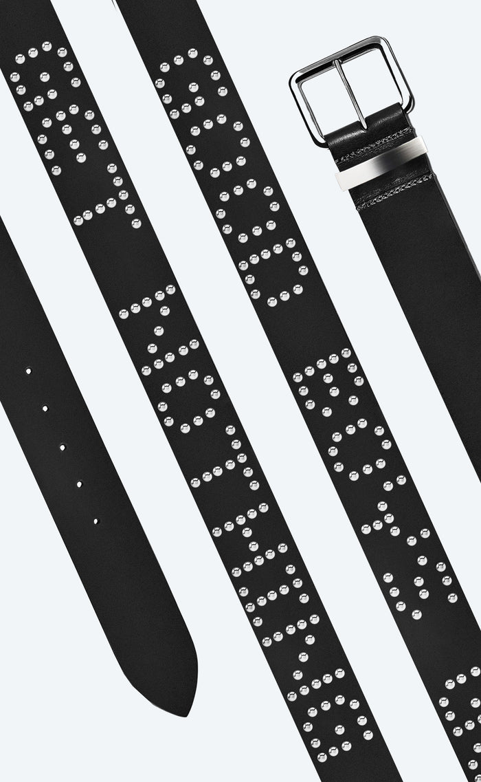 'Good Boys Get Nothing' Studded Belt - Patrick Church