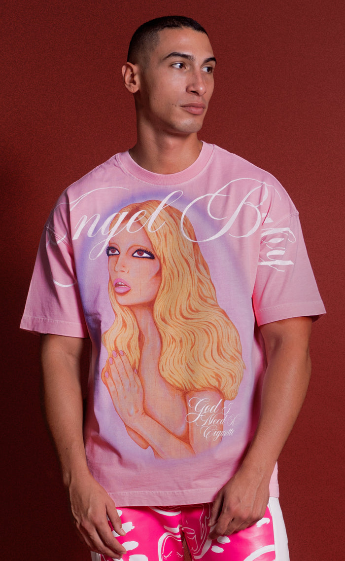 'Angel Baby' Pink T-shirt - Patrick Church