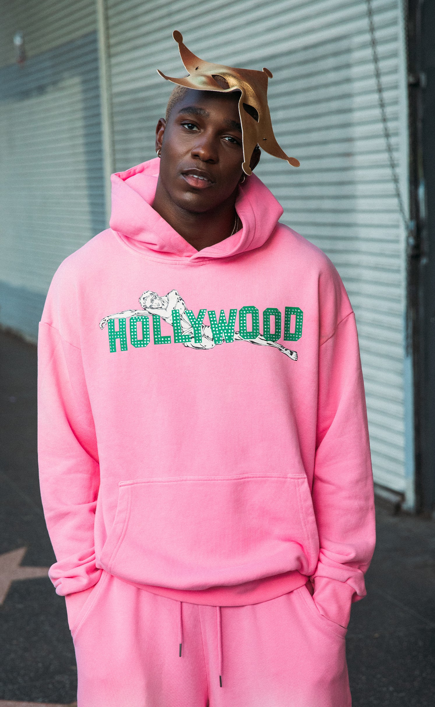 'Born Famous' Rhinestone Hoodie