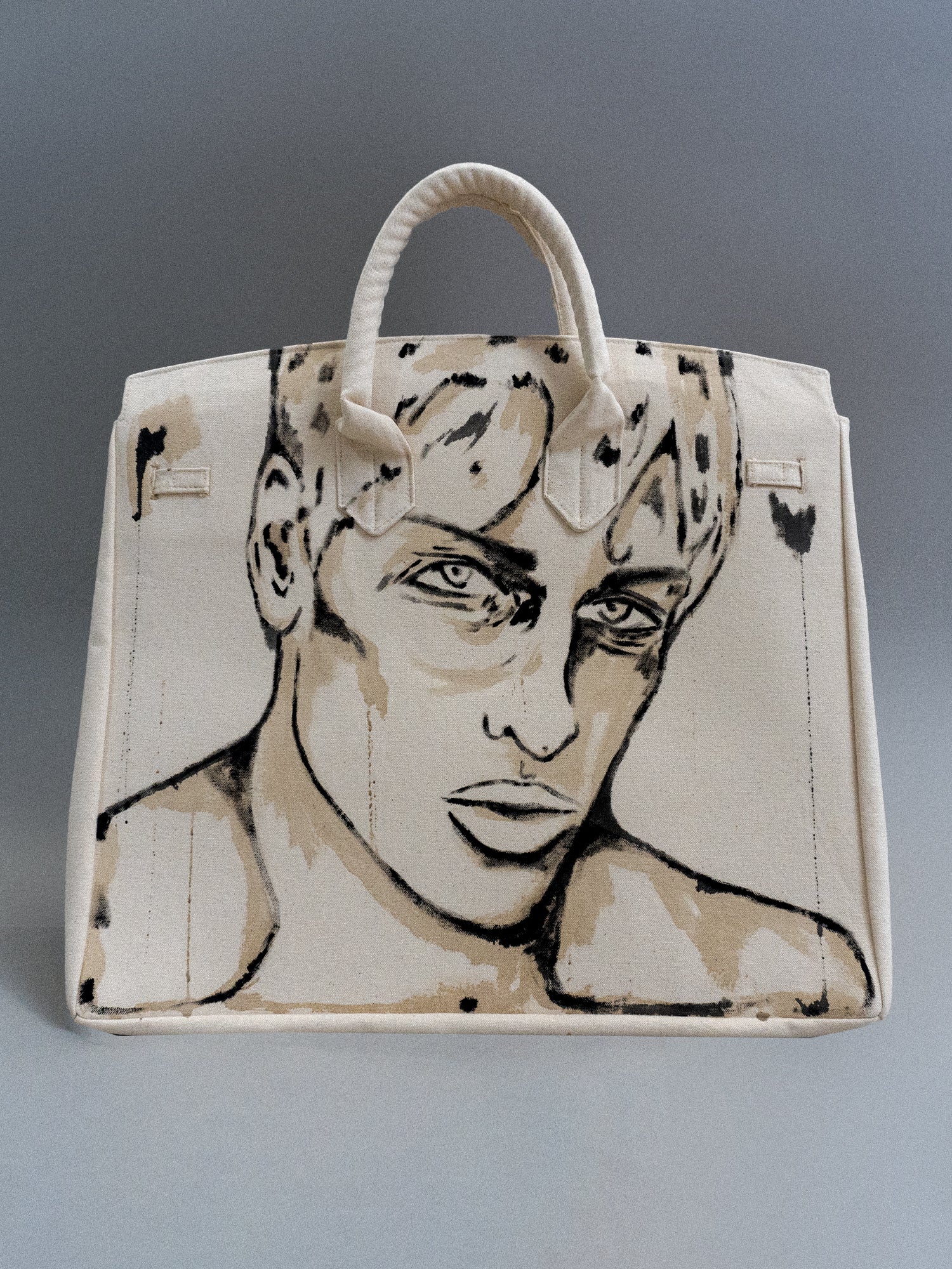 'Dearest Boy' Painted Canvas Bag - Patrick Church