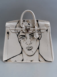 'Dearest Boy' Painted Canvas Bag - Patrick Church