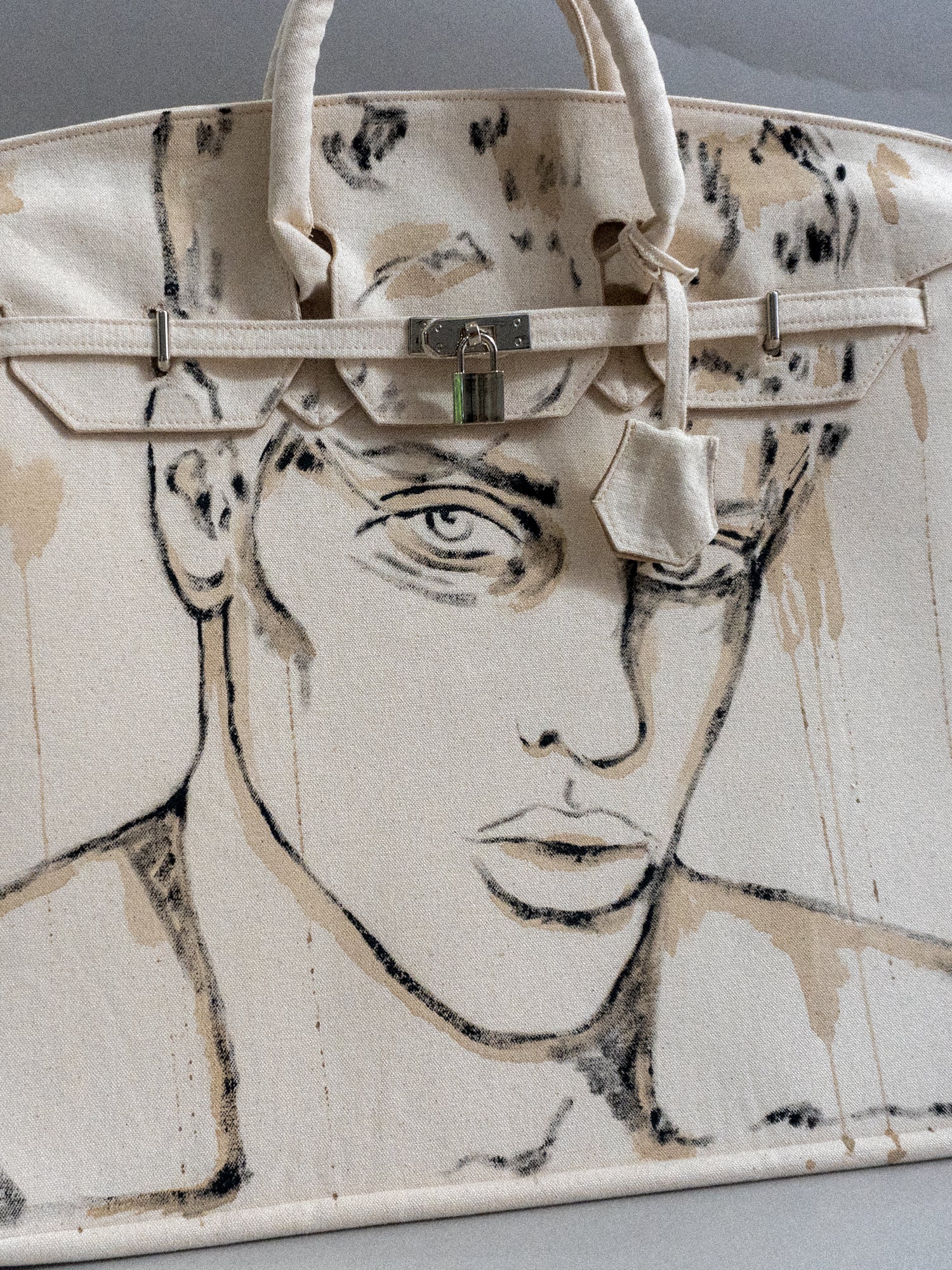 'Dearest Boy' Painted Canvas Bag - Patrick Church