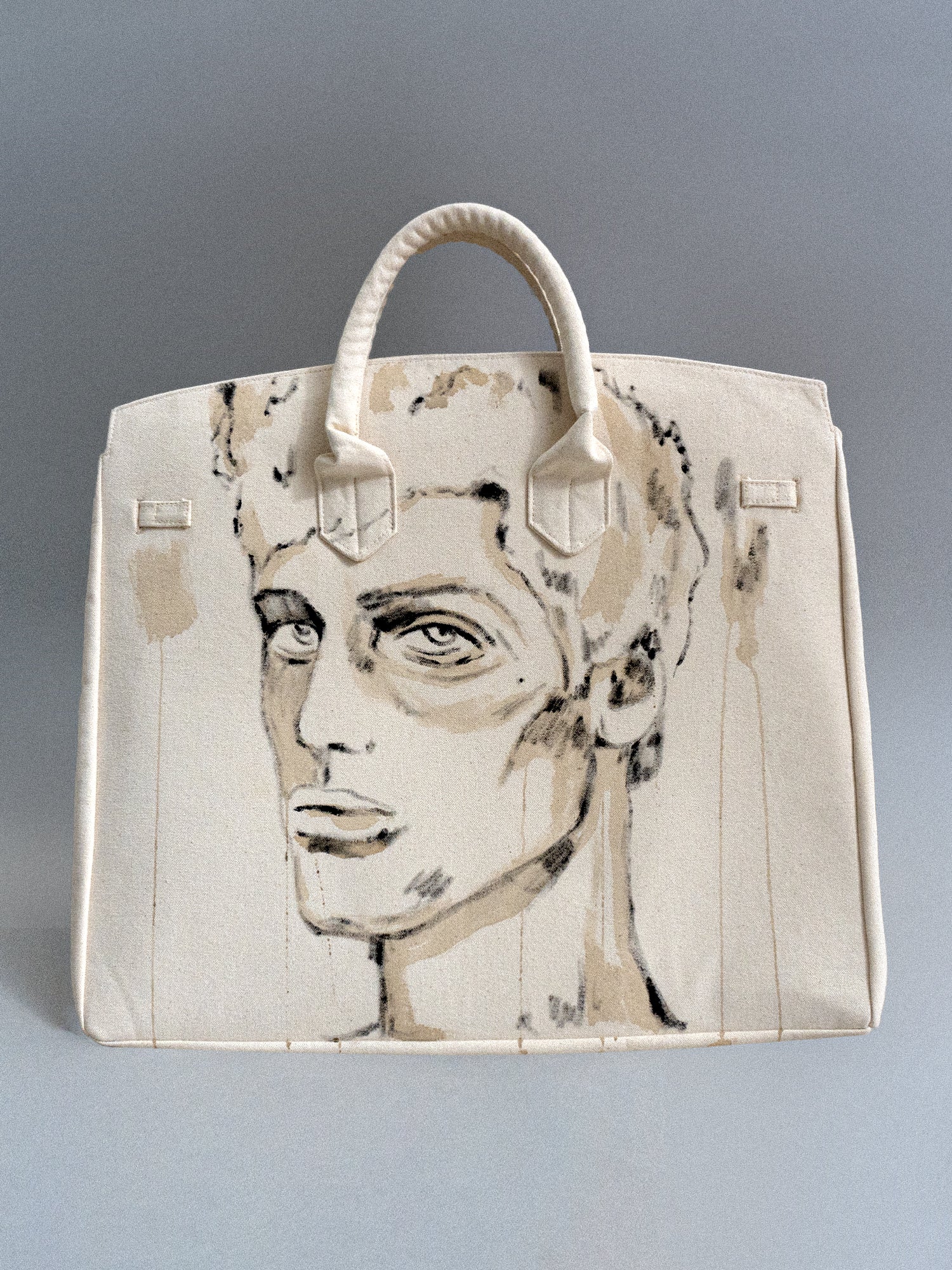 'Dearest Boy' Painted Canvas Bag - Patrick Church