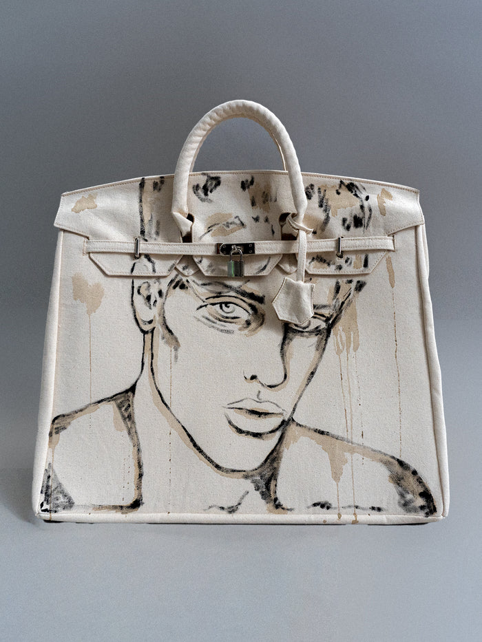 'Dearest Boy' Painted Canvas Bag - Patrick Church