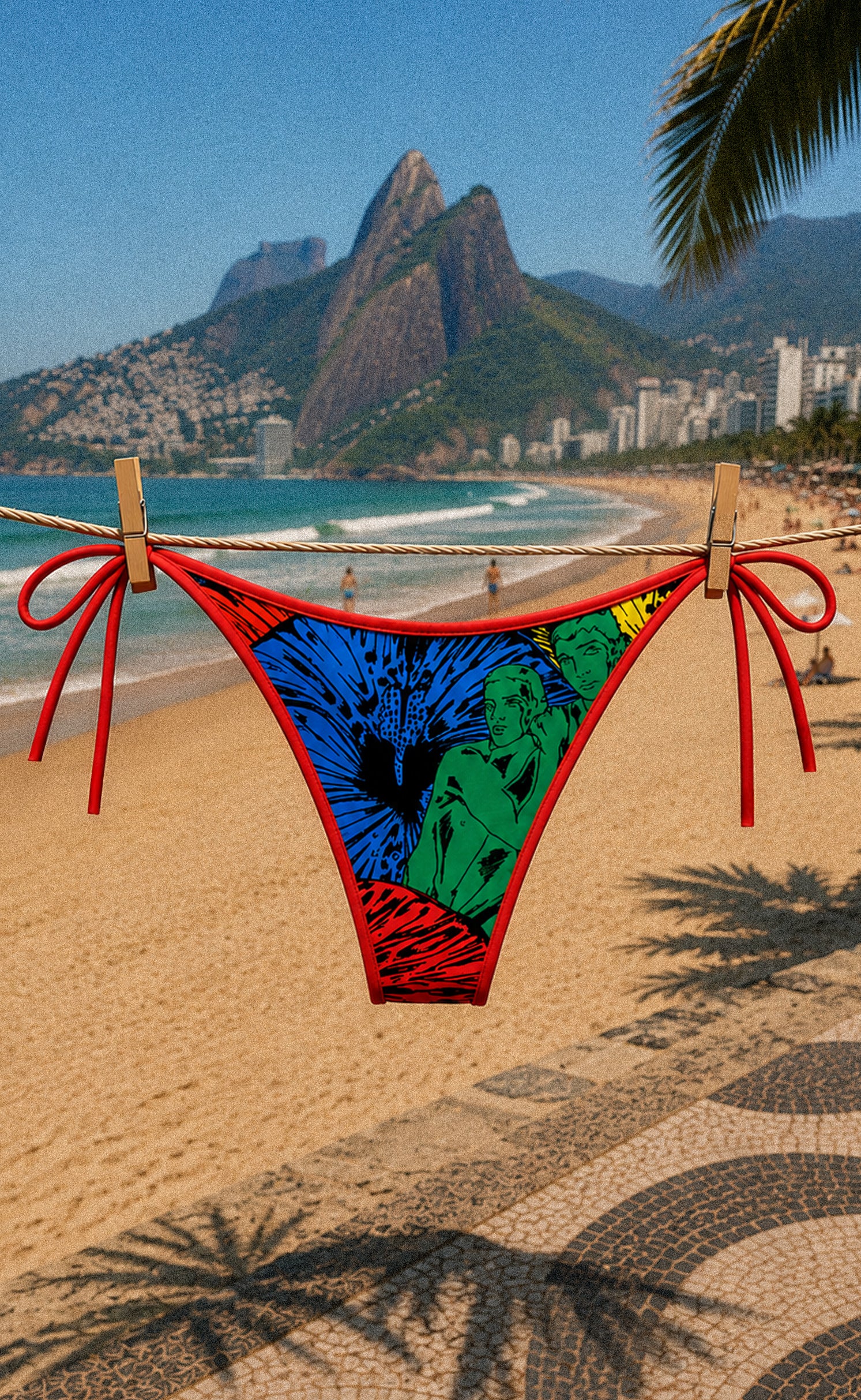 'Paraíso' Brazil String Bikini Bottoms