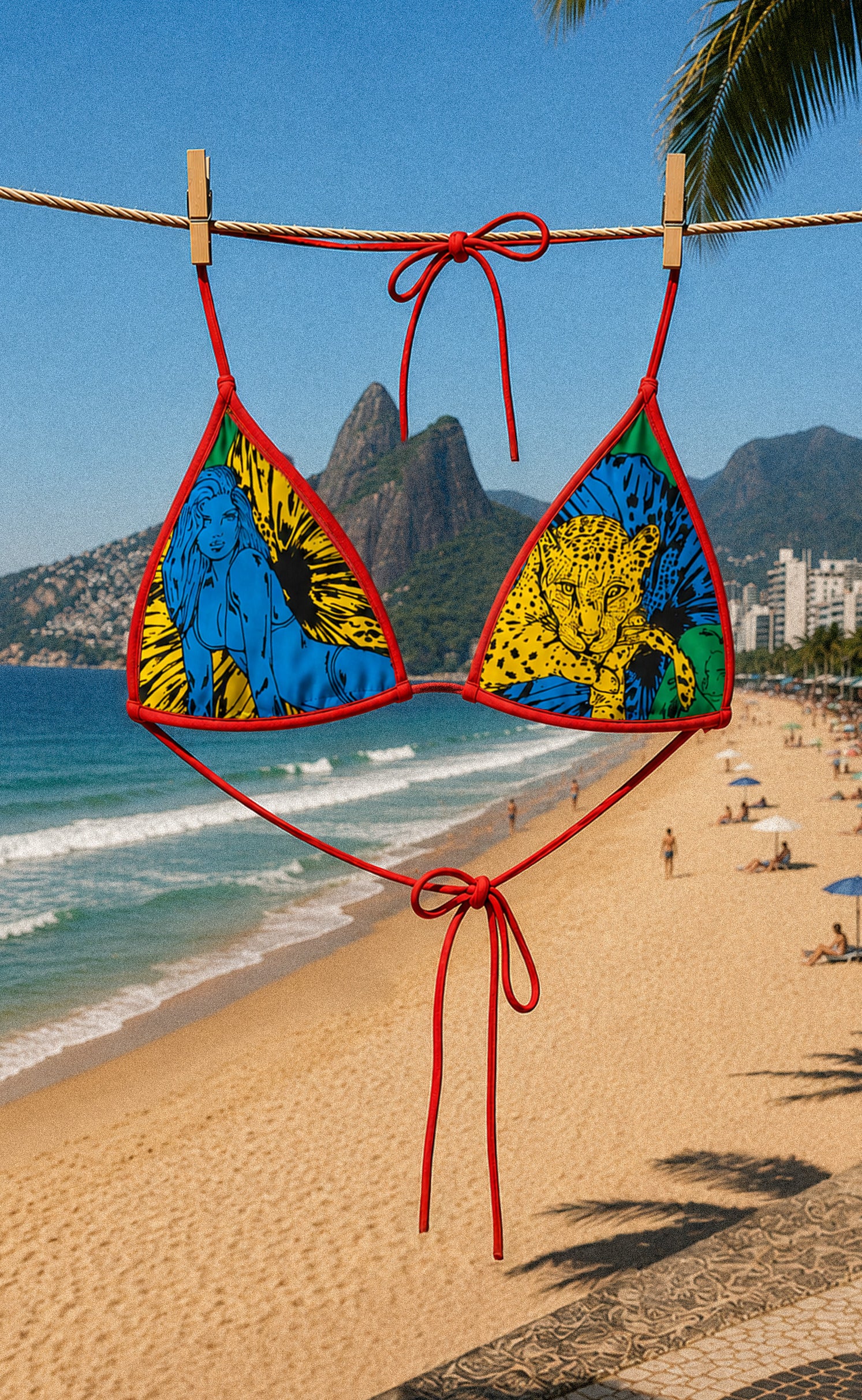 'Paraíso' Brazil String Bikini Top