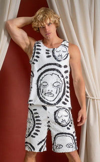 'All Over You' Sequin Tank Top - Patrick Church