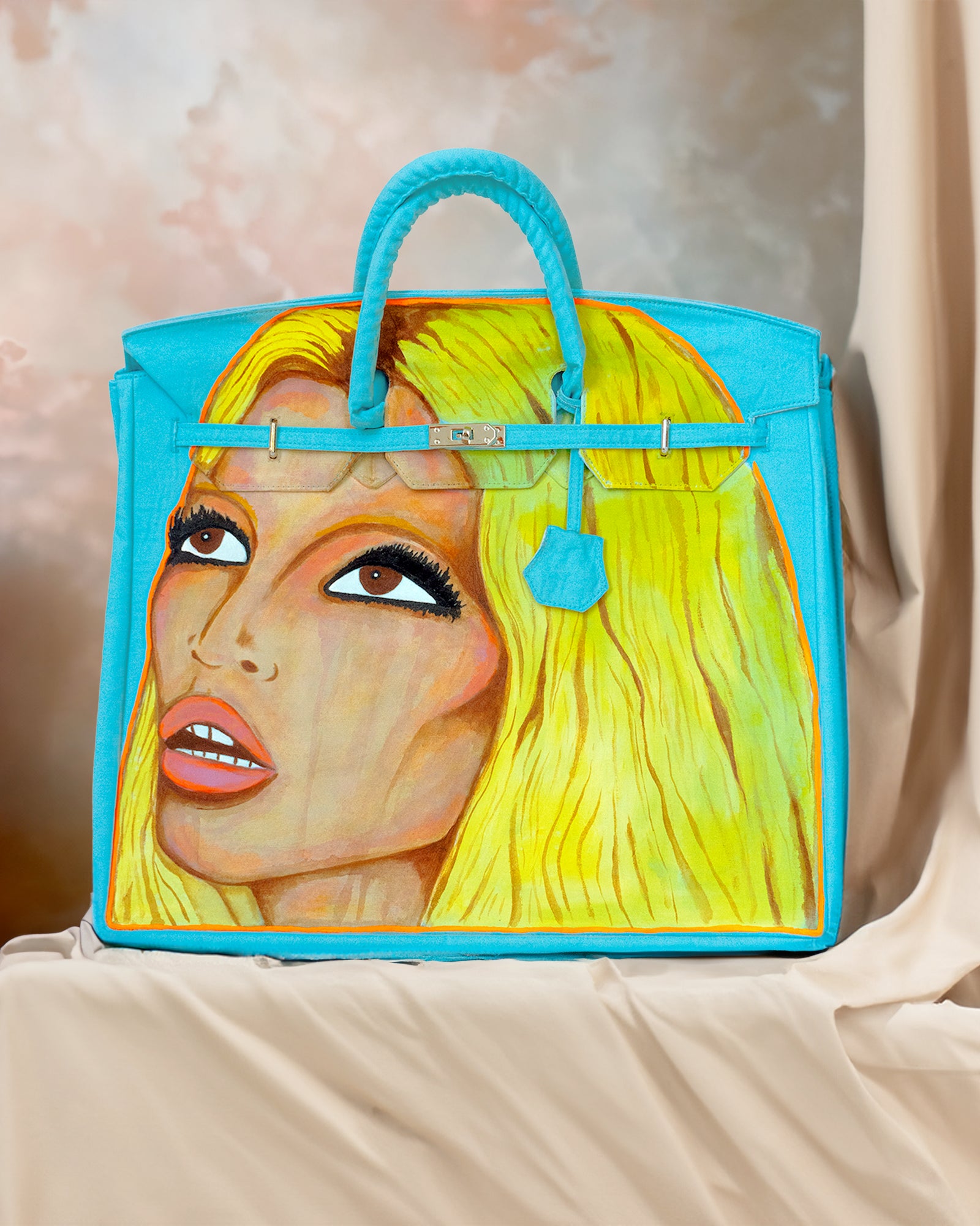 'Angel Baby' Painted Canvas Bag - Patrick Church