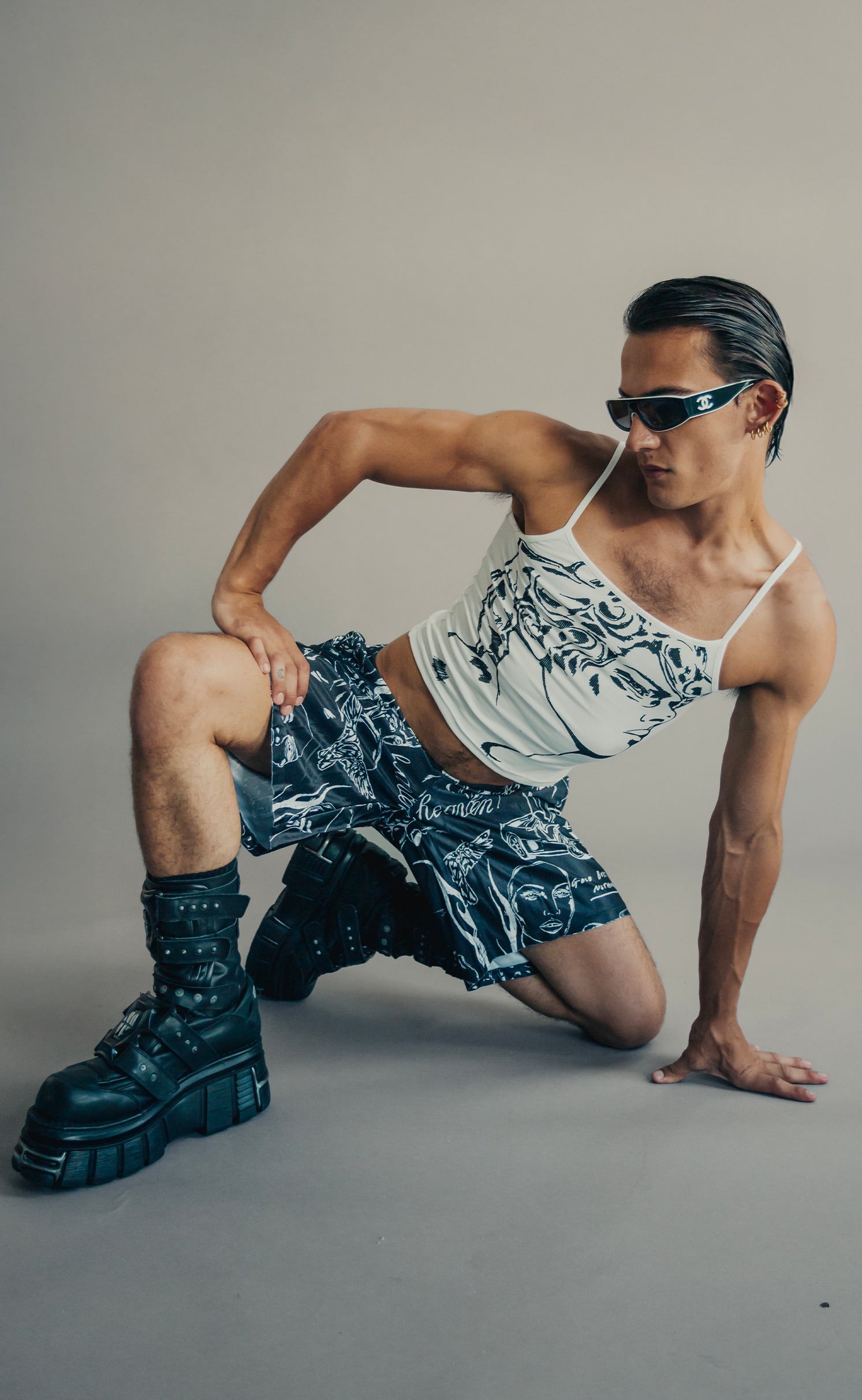 'Daniel' Cropped Cami Tank Top