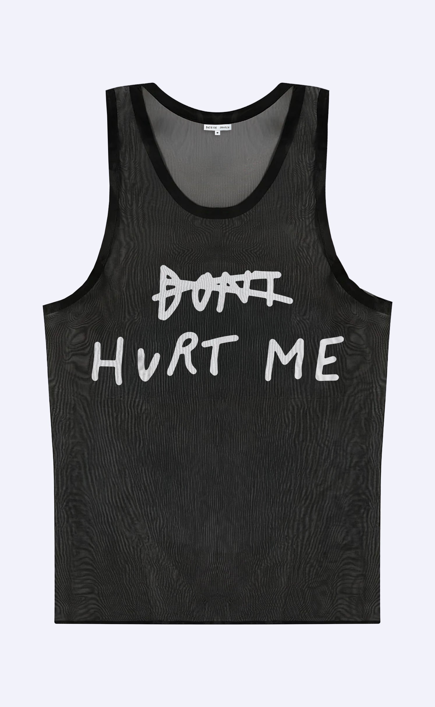 'Don't Hurt Me' Mesh Tank Top - Patrick Church