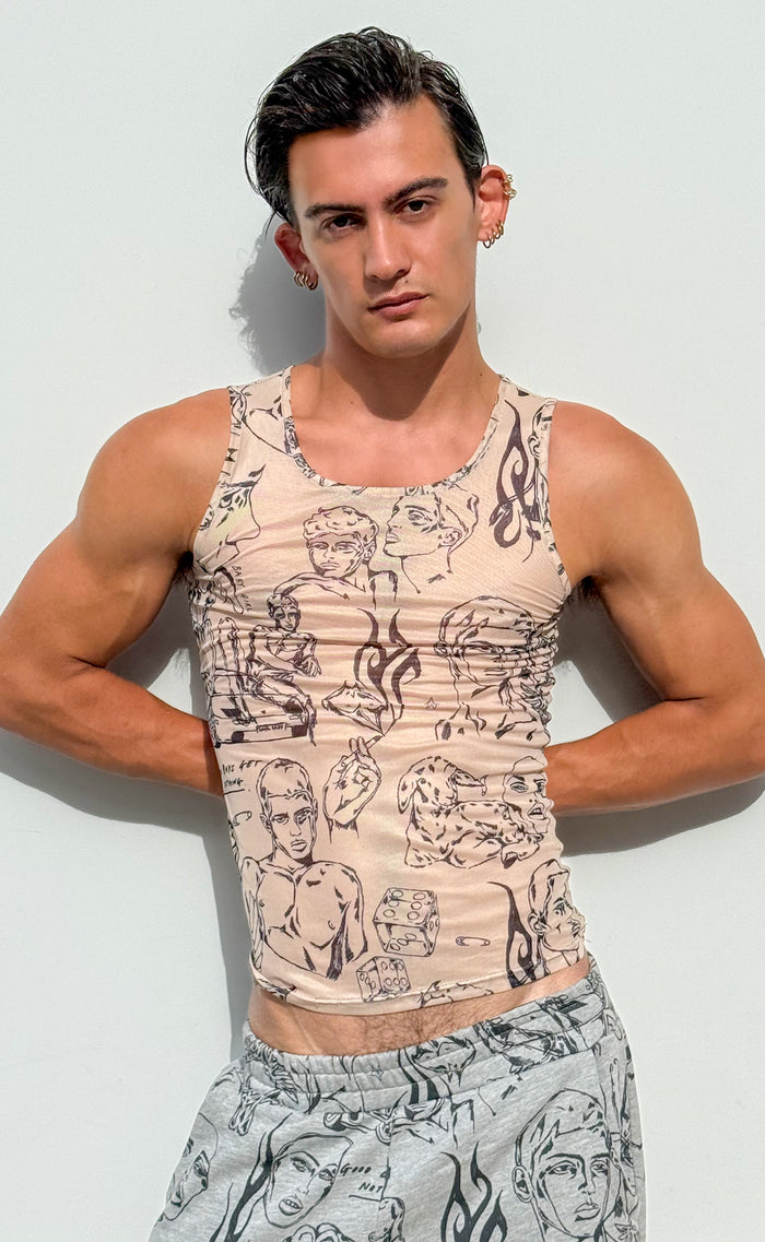 'Everybody's Crush' Mesh Tank Top - Patrick Church