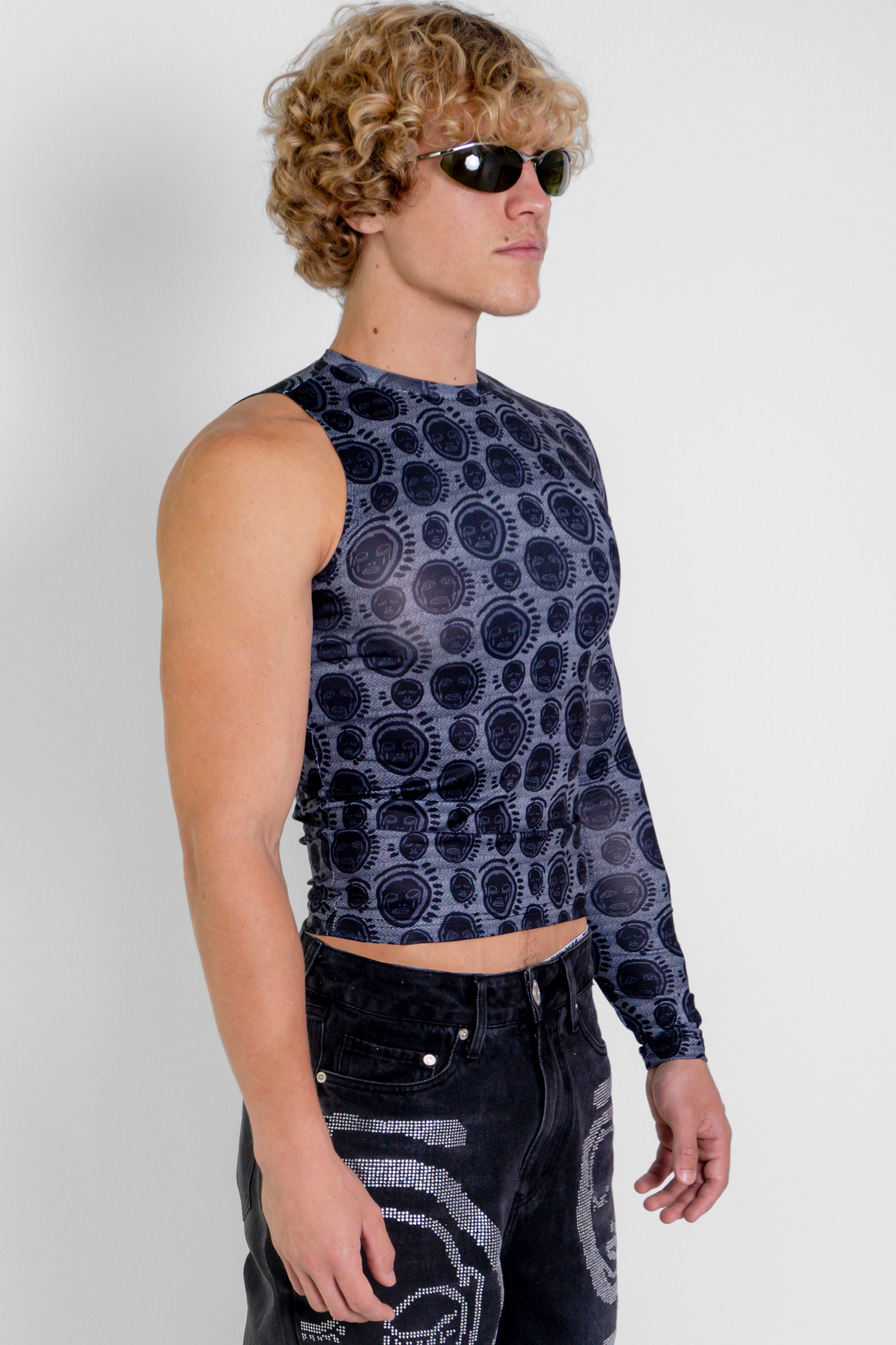 'P.C.Monogram' Asymmetrical Top - Patrick Church