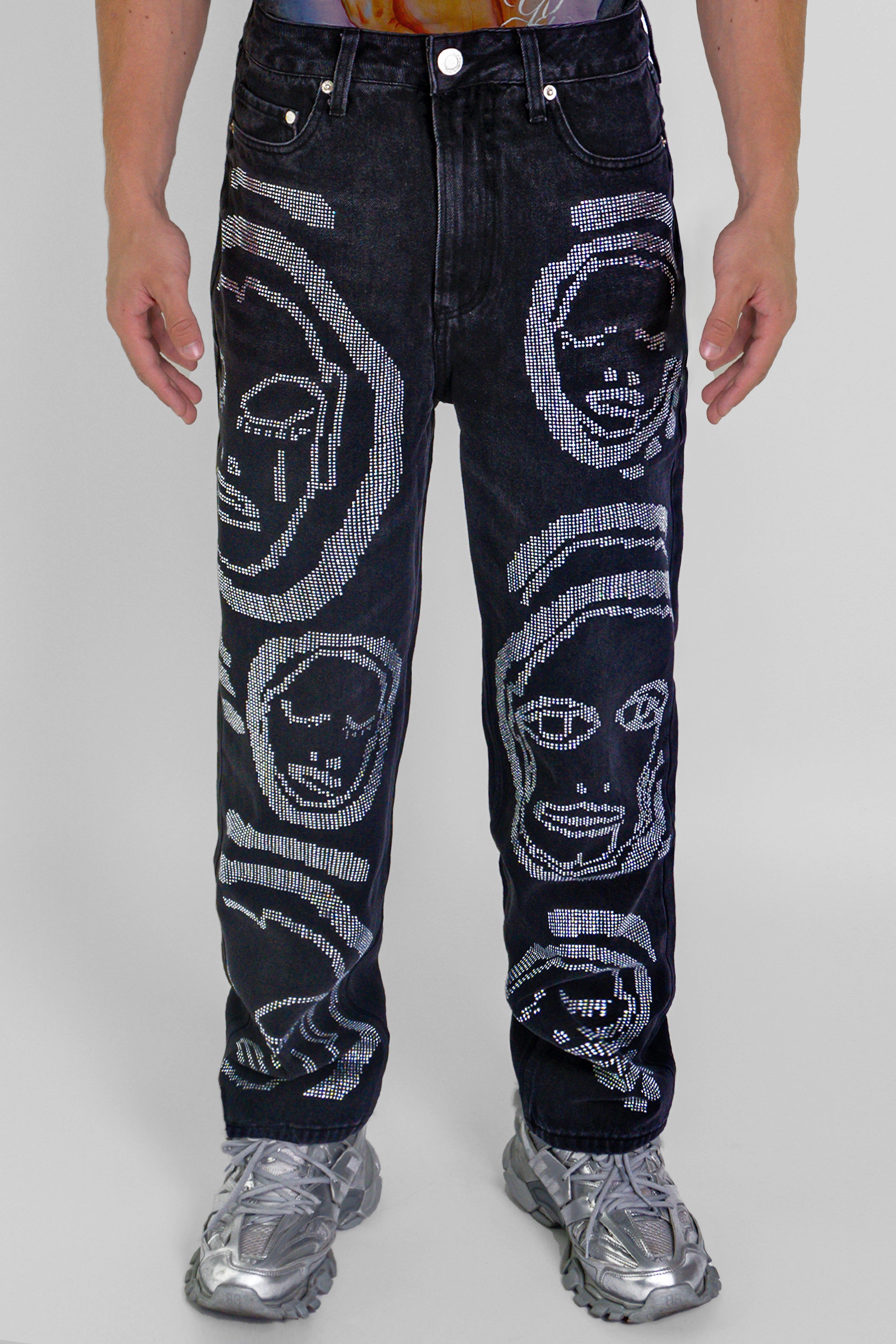 Rhinestone' All Over You' Jeans - Patrick Church
