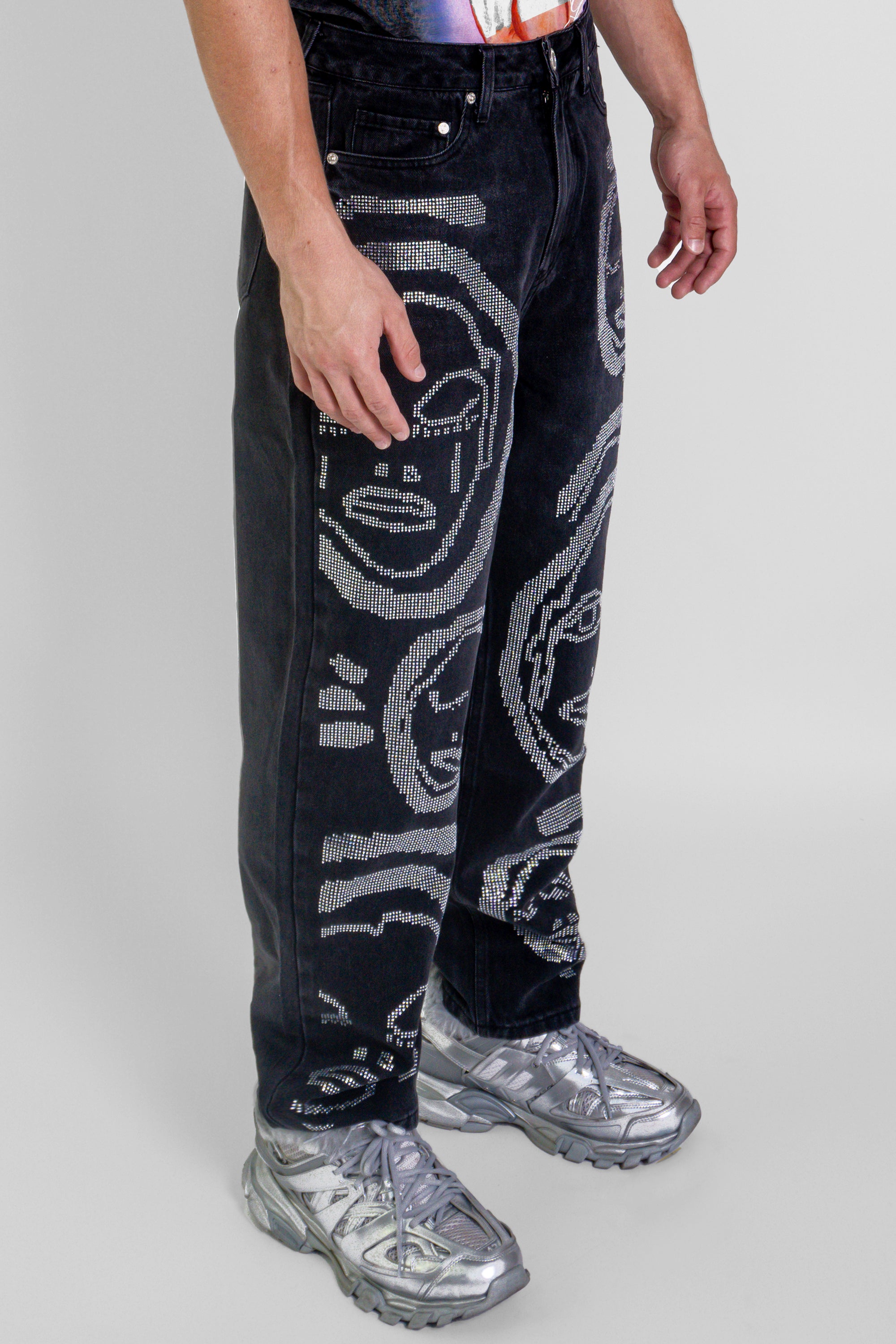 Rhinestone' All Over You' Jeans - Patrick Church