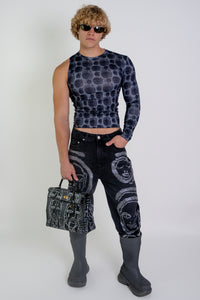 Rhinestone' All Over You' Jeans - Patrick Church