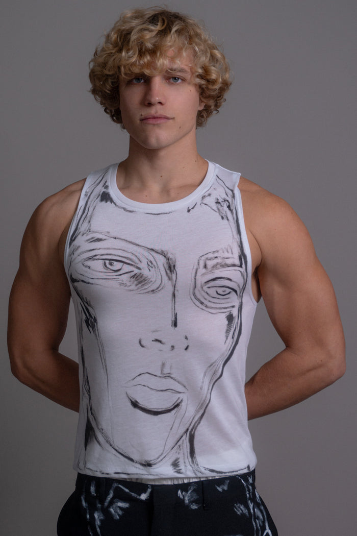 'Saturn' tank top size small - Patrick Church
