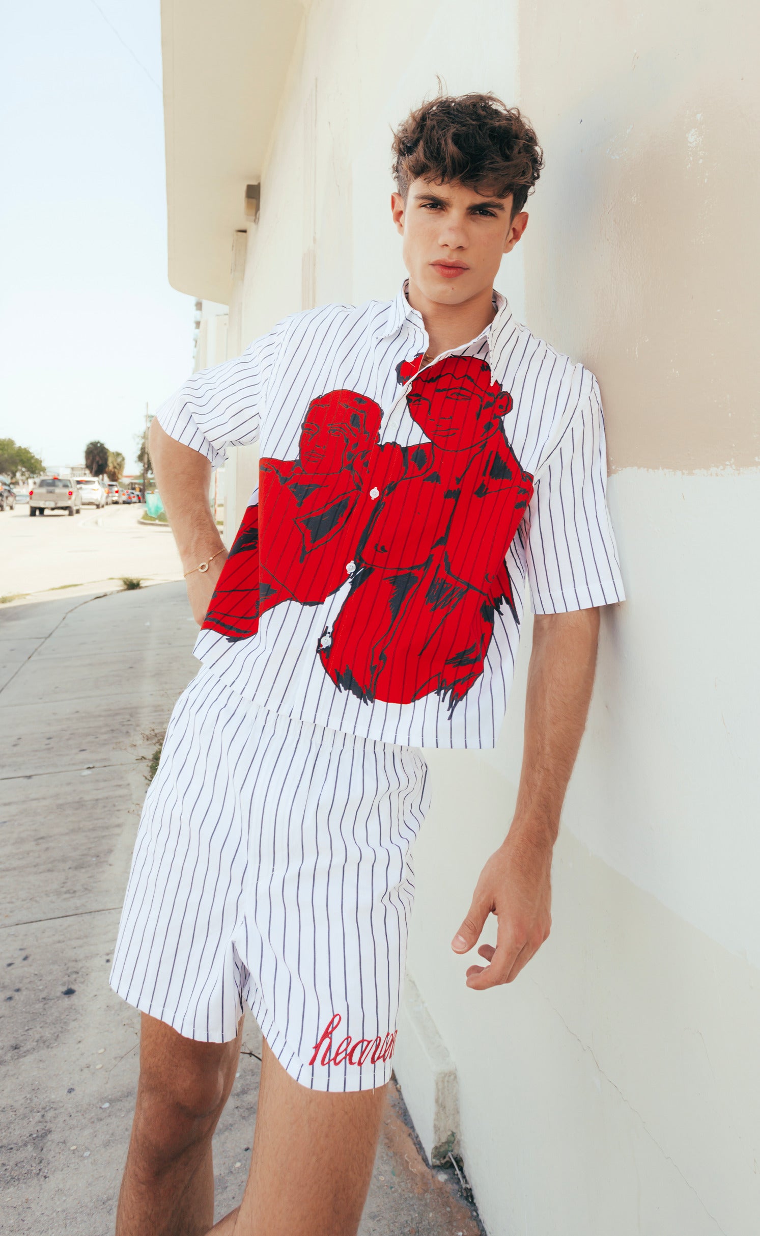 'The Lovers' Cropped Button-Up Shirt - Patrick Church