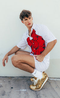 'The Lovers' Cropped Button-Up Shirt - Patrick Church