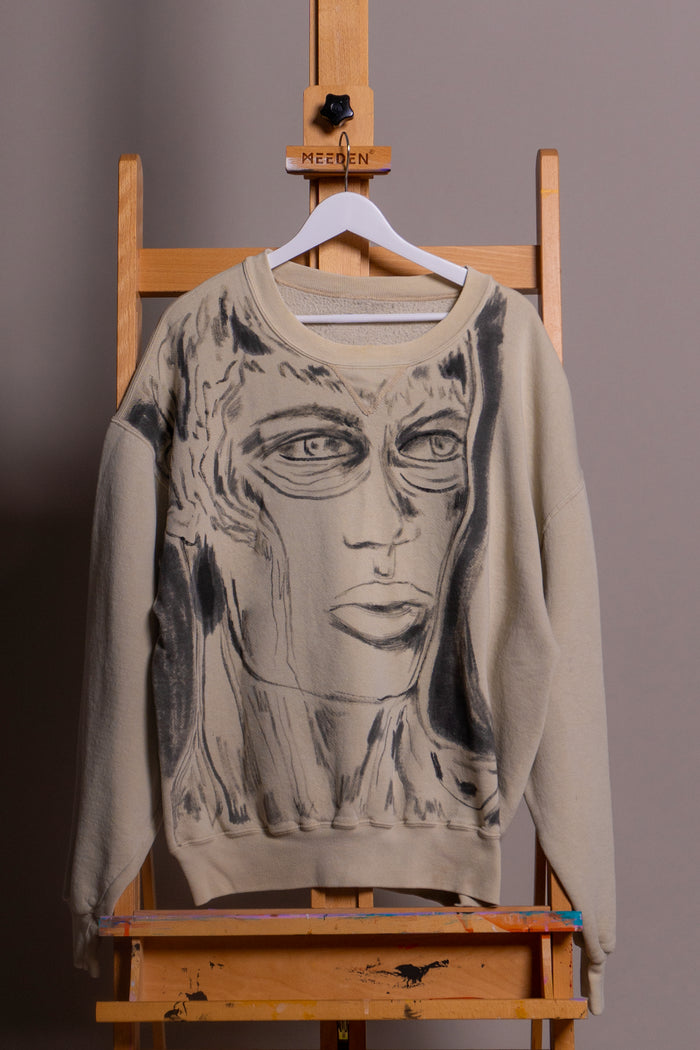 'Jupiter' hand painted vintage sweatshirt XL - Patrick Church