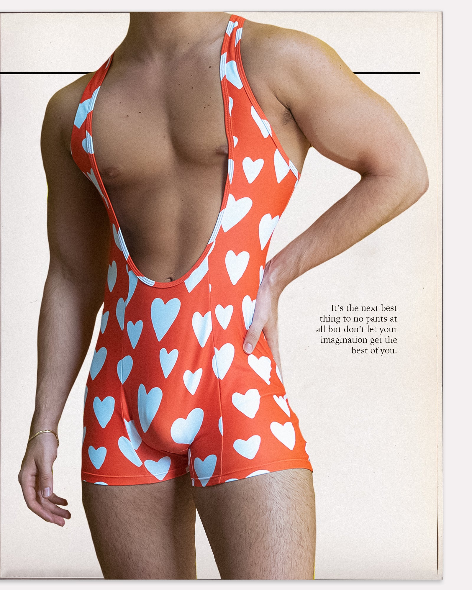 'Hearts' Lowcut Wrestling Singlet - Patrick Church