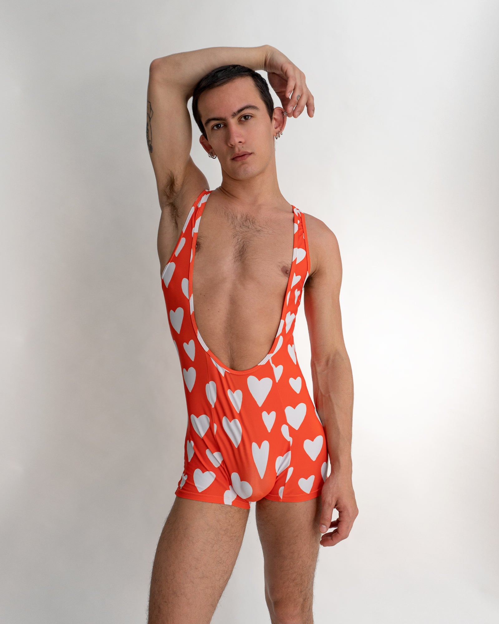 'Hearts' Lowcut Wrestling Singlet - Patrick Church