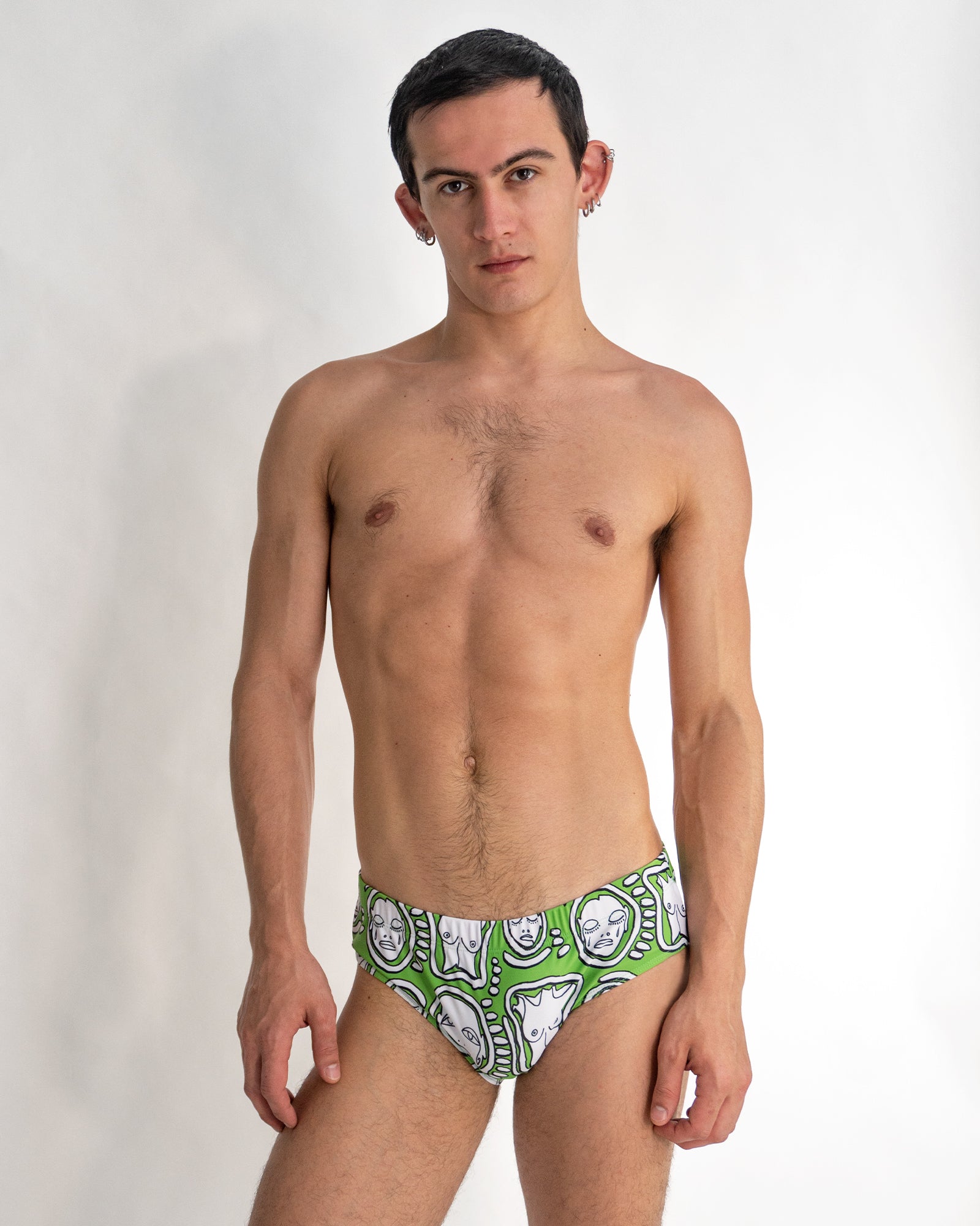 Lime 'All Over You' Swim Brief - Patrick Church