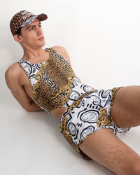 'Love Is A Luxury' Micro Swim Shorts - Patrick Church