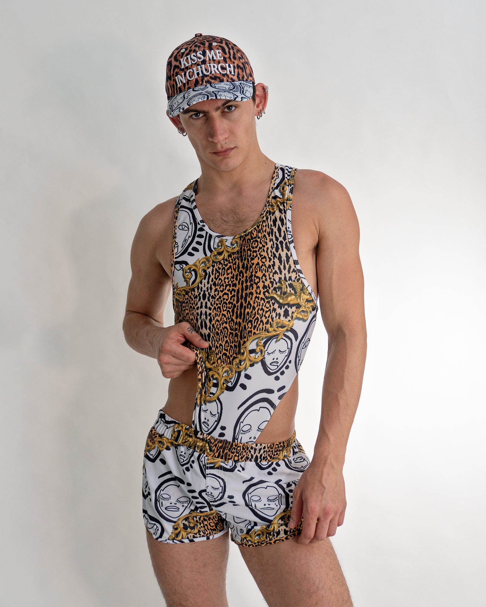 'Love Is A Luxury' Micro Swim Shorts - Patrick Church