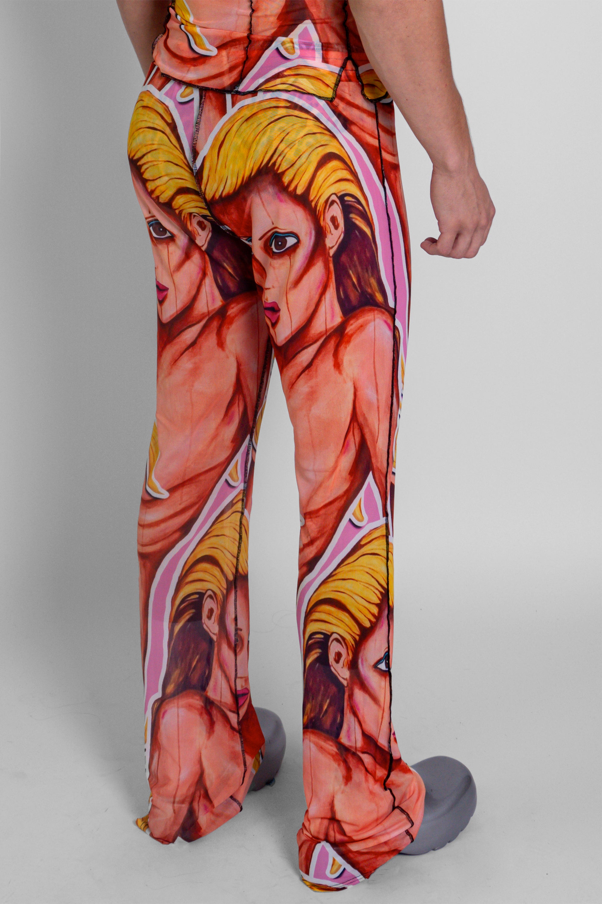 'Aphrodite' Flare Mesh Pant - Patrick Church