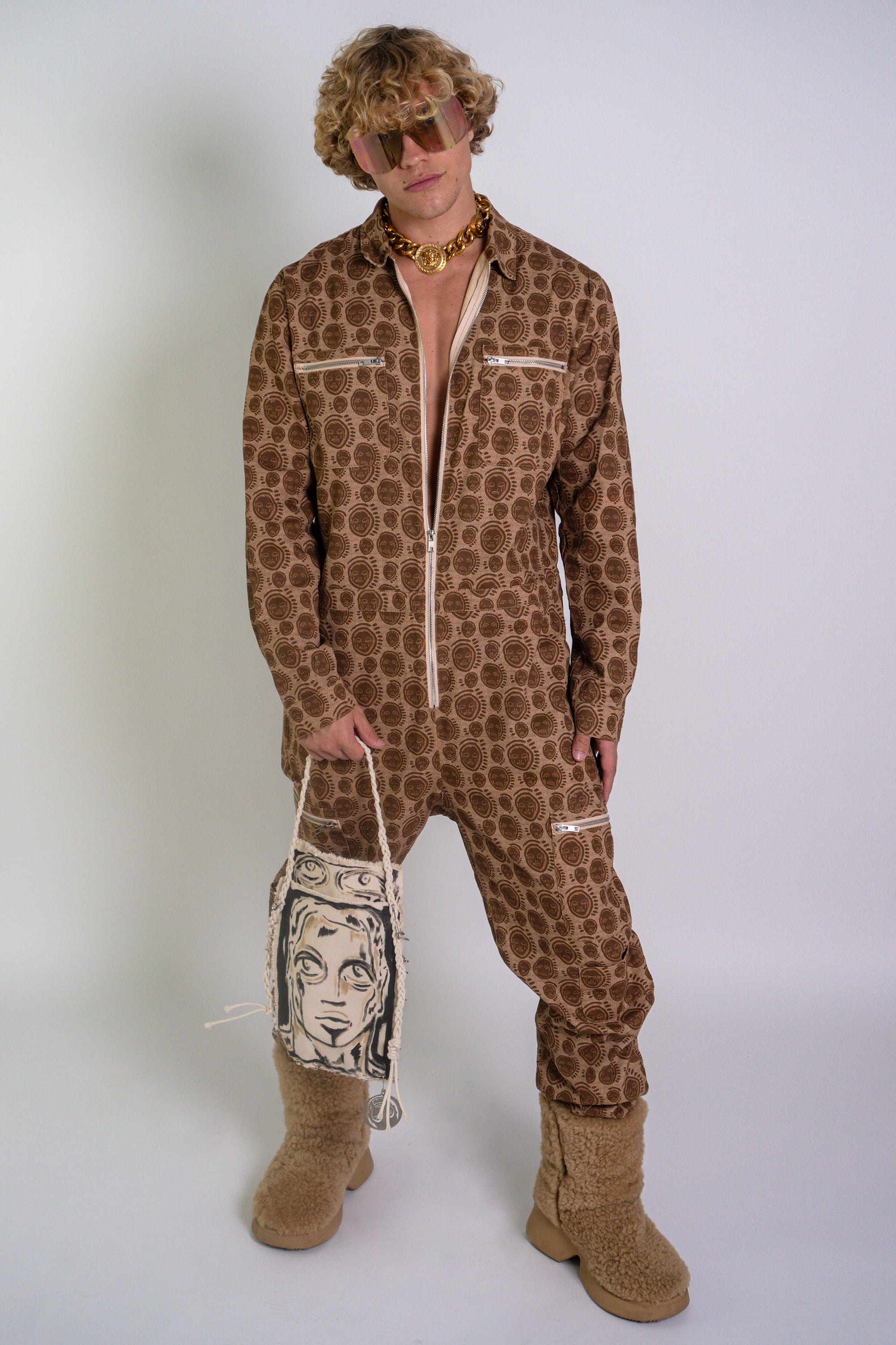 'Monogram' Boiler Suit Size M - Patrick Church