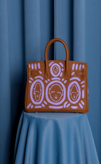 Medium Painted Vegan Leather Tote, 10x5x7 - Patrick Church