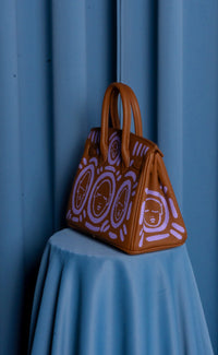 Medium Painted Vegan Leather Tote, 10x5x7 - Patrick Church
