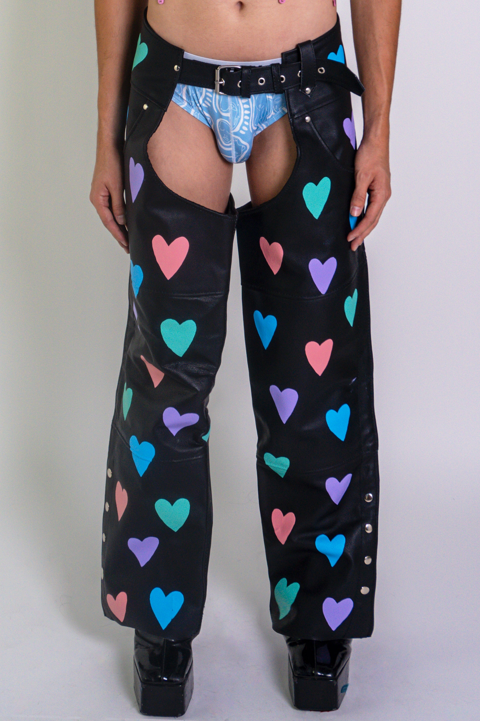 'Hearts' Leather Chaps - Patrick Church