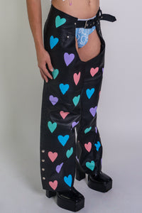 'Hearts' Leather Chaps - Patrick Church