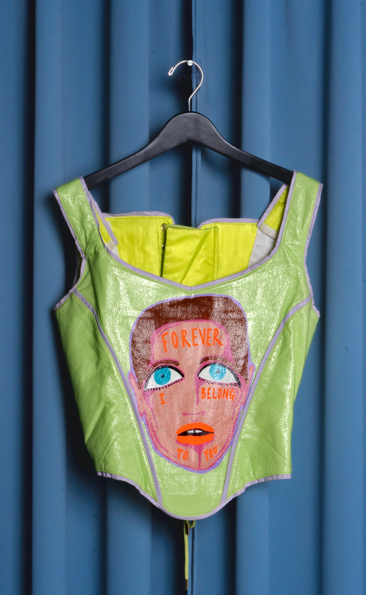Hand Painted 'Forever' Corset Vest - Medium - Patrick Church