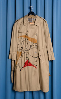 Hand Painted 'The Dreamer' Trench Coat - 44/XL - Patrick Church