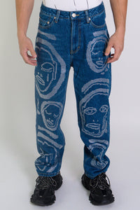 Rhinestone' All Over You' Jeans - Patrick Church