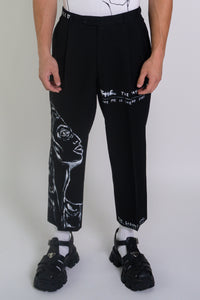 'Greatest Love' Pleated Wool Pant, 32 Waist - Patrick Church