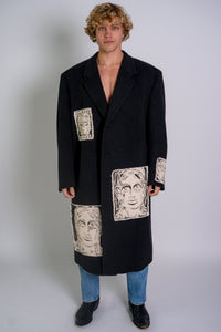 'Hold Me Close' Oversized Wool Coat Size XXL - Patrick Church