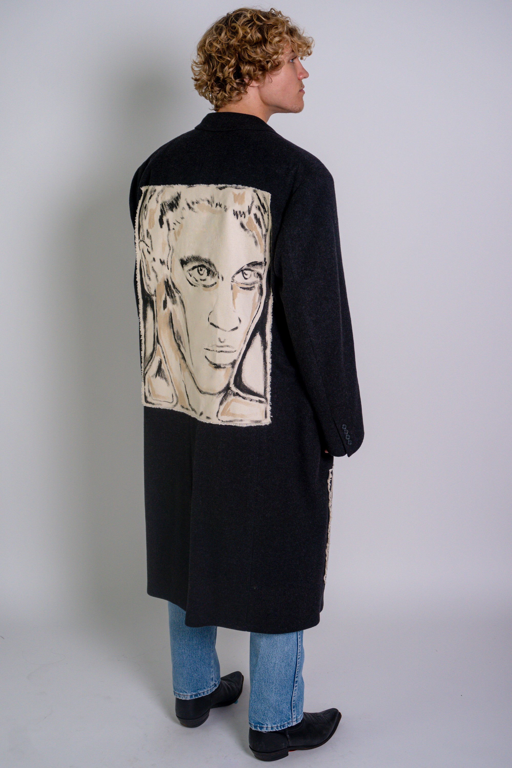 'Hold Me Close' Oversized Wool Coat Size XXL - Patrick Church