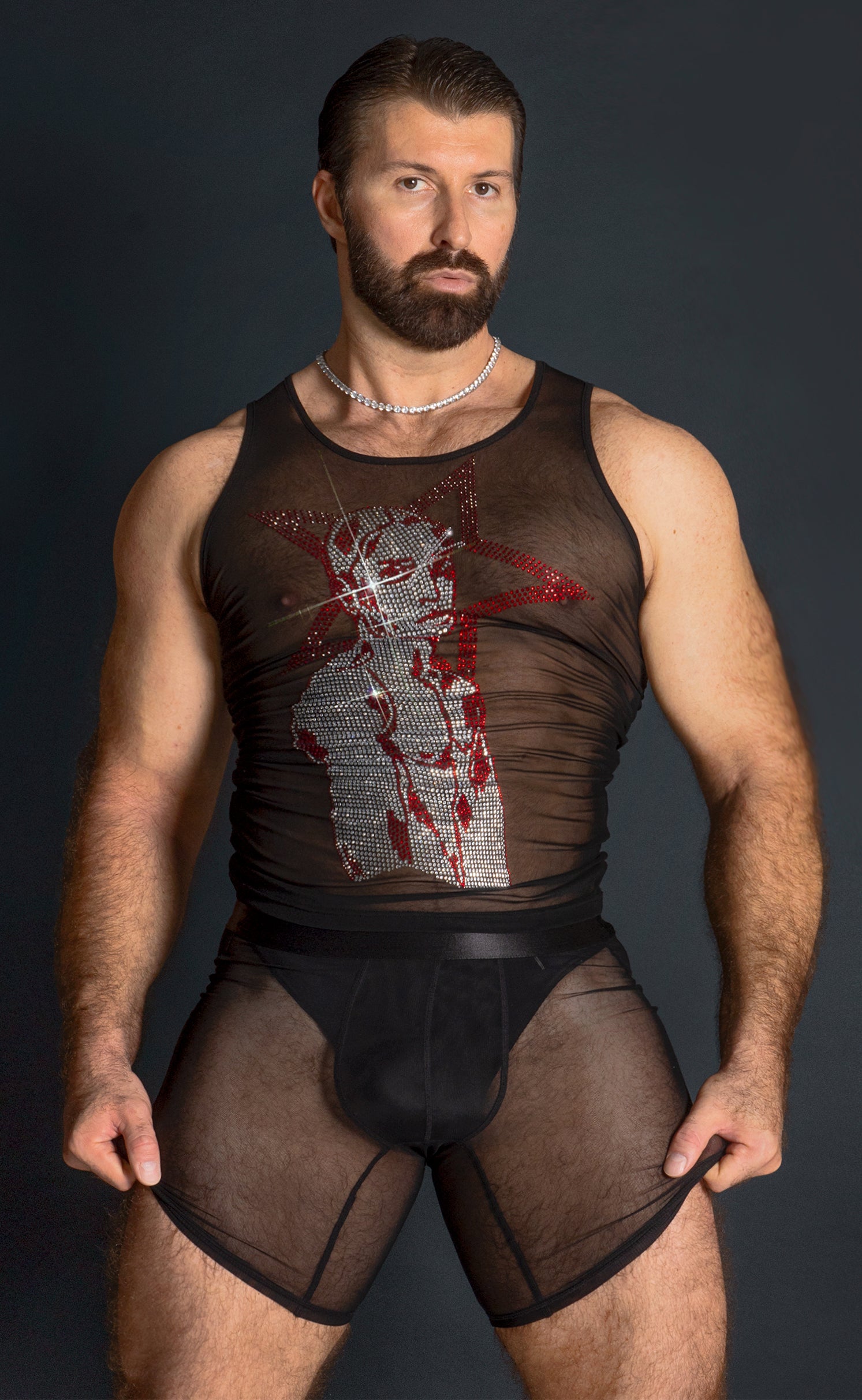 'Disco Daddy' Mesh Tank Top - Patrick Church