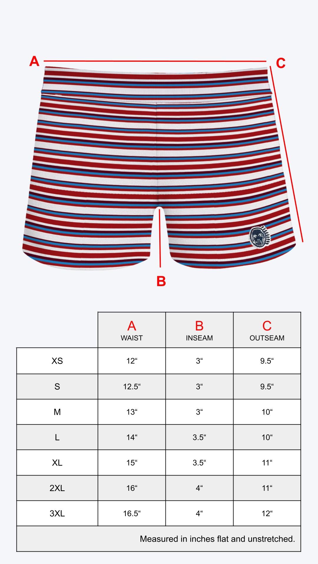 'Preppy Puppy' Stripe Shorts