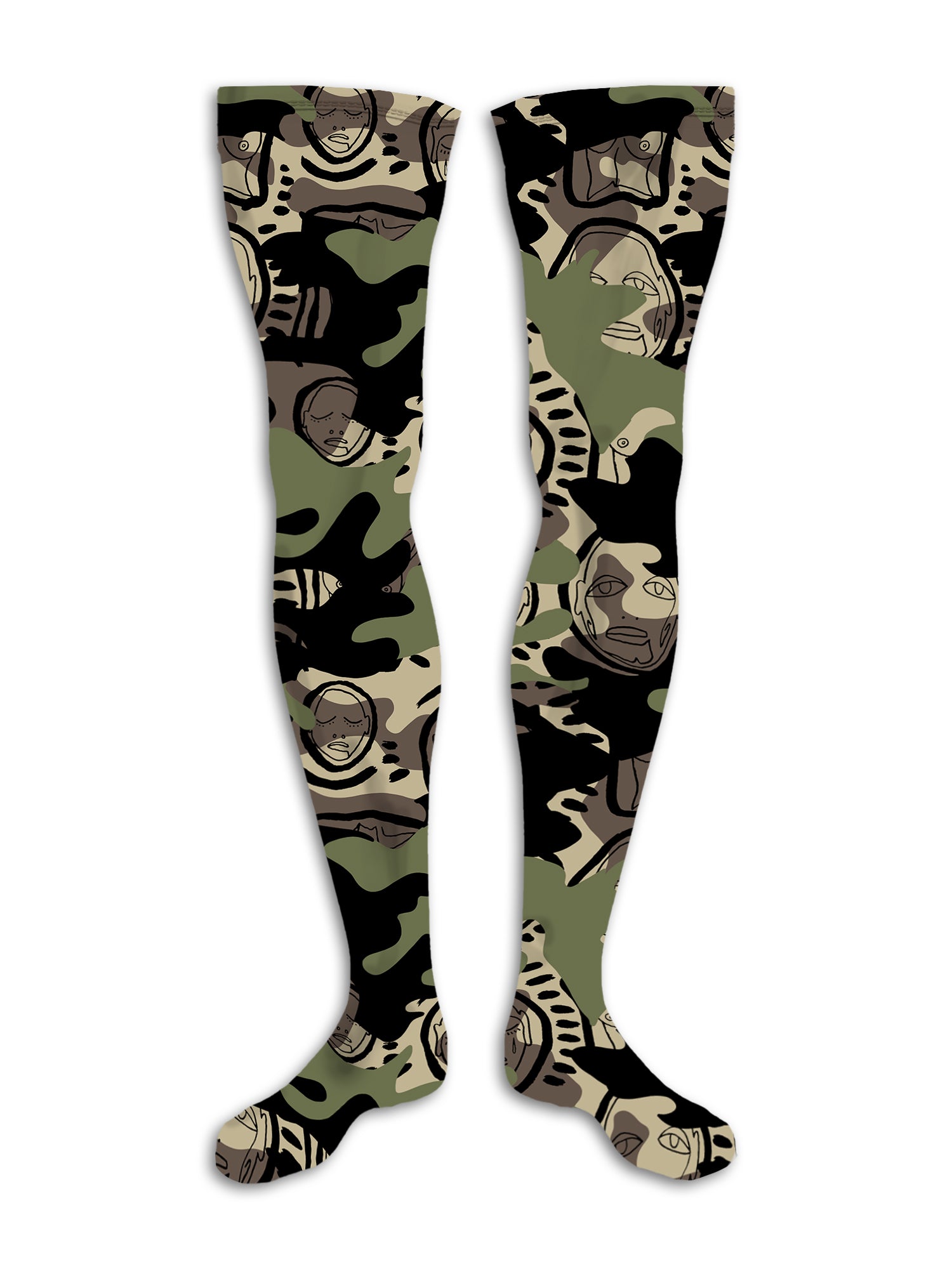 'Active Duty' Thigh High Stocking - Patrick Church