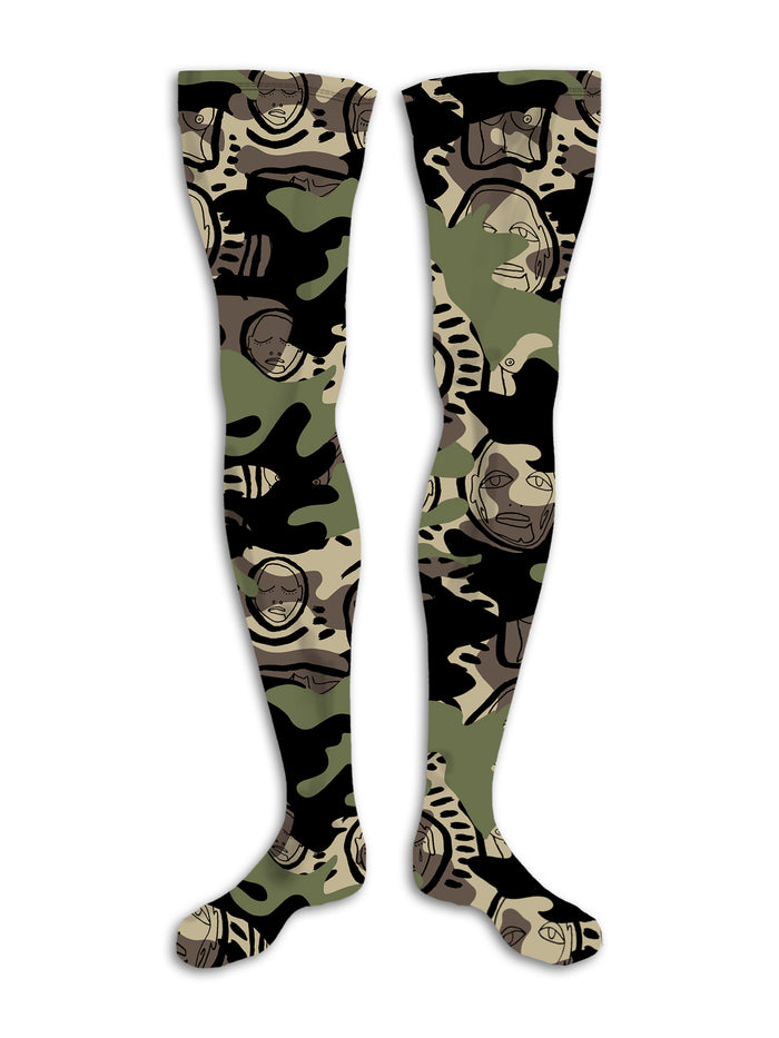 'Active Duty' Thigh High Stocking - Patrick Church