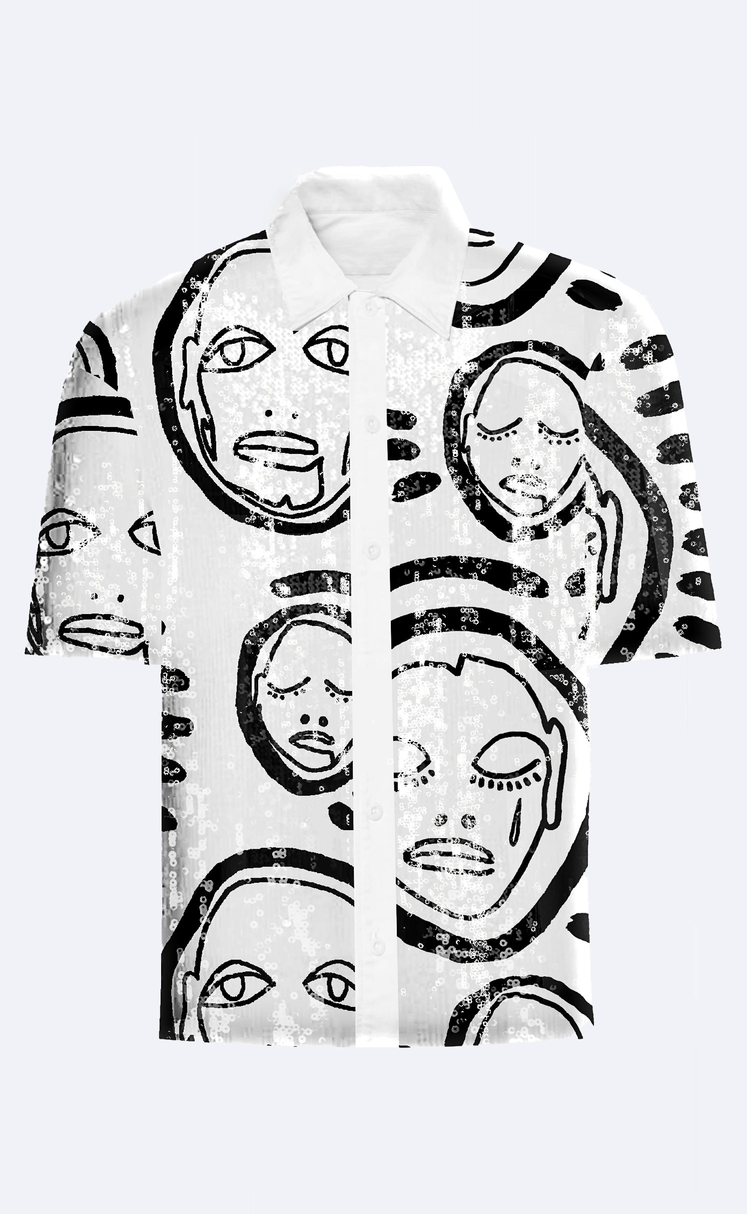 'All Over You' Sequin Button Down Shirt - Patrick Church